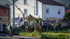 El operario herido fue trasladado a Santiago en helic�ptero.