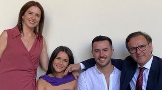 Familia Pose Otero. De izquierda a derecha: Paz Otero, Paz Pose Otero, F&eacute;lix Pose Otero y Jos&eacute; Manuel Pose. Los cuatro son odont&oacute;logos