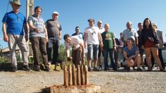 Un momento dunha edici�n anterior do campionato de bolos organizado na aldea dos Anguieiros pola asociaci�n Boca do Monte