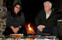 Mari�o e Fuentes, durante a presentaci�n celebrada en Carreira.