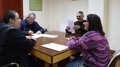 La firma del convenio en el consistorio carballs