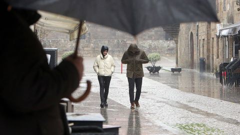 Mal tiempo en Cambados