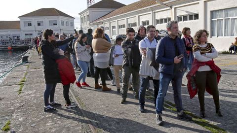 Submarino Tramontana atracado en la Escuela Naval de Mar�n