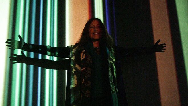 Eug&egrave;nia Balcells, en una exposici&oacute;n en el antiguo Macuf en A Coru&ntilde;a