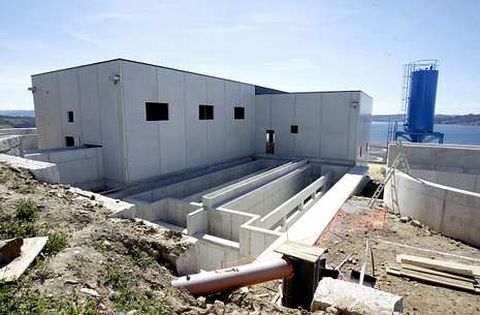 La depuradora de aguas de la parroquia aresana de Chanteiro est� pr�cticamente finalizada.