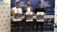 Sa�l y Diegui con Pablo Lenze, organizador del Campus