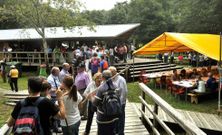 La fiesta campestre se desarroll� en el �rea recreativa. 