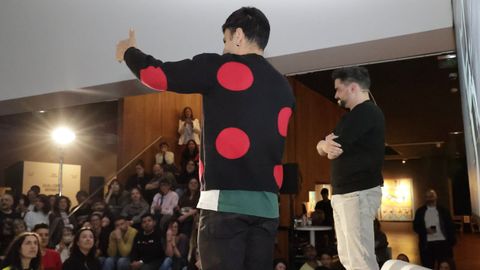 Encuentro entre Rodrigo Cuevas y Nuno Pico en la Fundaci�n Luis Seoane de A Coru�a