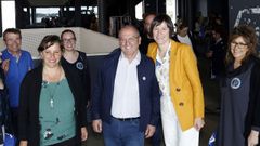 Pont�n, junto a Ana Miranda, candidata a las europeas, y el miembros del Bloque de Barbanza