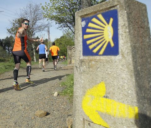 Los deportistas completarán los últimos veintiún kilómetros del Camiño de Santiago.