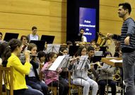 La Banda Xuvenil realiz� un gran papel ayer en Santiago. 