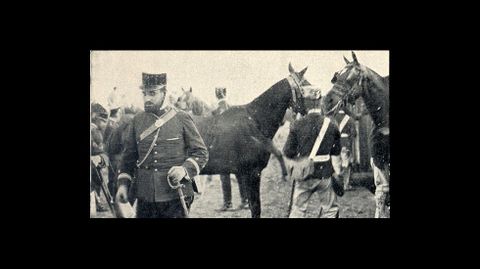 Otro momento de la llegada de la artiller�a a B�veda