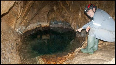 Un rinc�n de la Buraca das Choias, donde la acci�n erosiva del agua sigue activa 