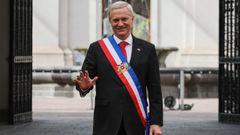 El presidente chileno, Jos� Antonio Kast, al inicio de su mandato en el Palacio de la Moneda, en Santiago de Chile.