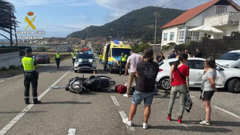 El siniestro ocurri� debido a un choque frontolateral entre una moto y un veh�culo en la recta de Moug�s.