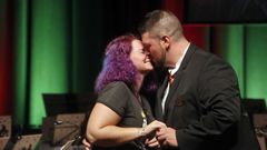 Pedida de mano en directo en pleno Curtas Fest