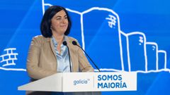 Elena Candia, durante el acto del PPdeG celebrado este s�bado en Santiago.