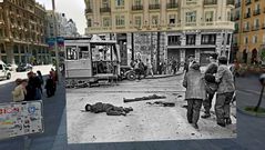 Calle Montera en 1937