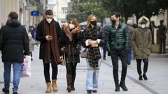 Ambiente en la R�a da Ra��a de Lugo la tarde de Nochebuena