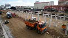 As avanzan las obras de la nueva terminal de buses de A Corua