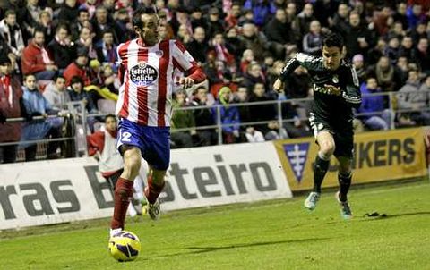 David de Coz es uno de los m�ximos exponentes del poder defensivo del Lugo.