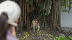 El dramaturgo Johnny de la Cruz recrea en Aracataca el mon�logo del coronel Aureliano Buend�a de �Cien a�os de soledad�