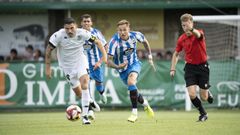 �lex Fern�ndez en un momento del partido amistoso contra el D�por