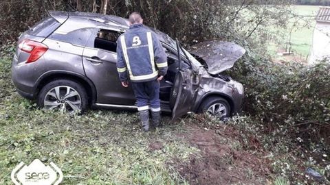 El coche implicado en el accidente