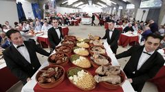 B�scate entre los asistentes al Cocido do Porco Celta