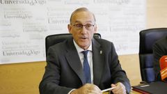Imagen de archivo de Manuel Reigosa, rector saliente de la UVigo, en el Edificio de Ferro del campus de Ourense.
