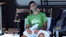 Novak Djokovic, en uno de los entrenamientos en Australia