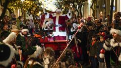 As se vivi la visita de Santa Claus a la ciudad de As Burgas