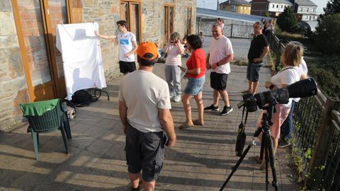 Observaci�n del eclipse desde A Fonsagrada.