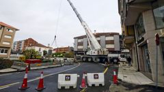 El puente, cuando estaba en obras