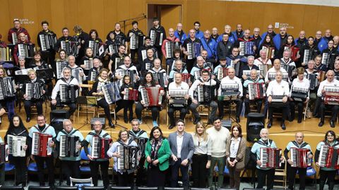 El encuentro de acordeonistas organizado por la Xunta