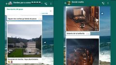 Grupos de Whatsapp, que alertaban de la presencia de la Guardia Civil