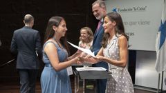 La reina Letizia entreg� el diploma a la pobrense