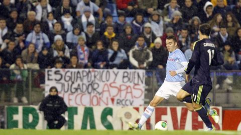 Pidiendo a Aspas con la seleccin ya en diciembre del 2012