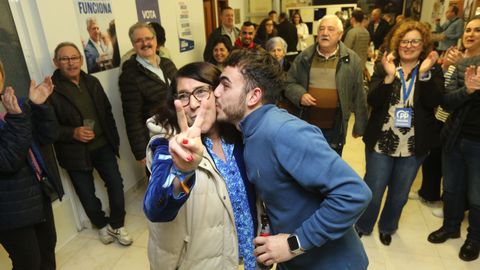 Las tres caras de la noche electoral en Vilagarc�a
