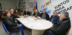 La junta directiva celebr� una reuni�n en su local de Baio el martes por la noche. 