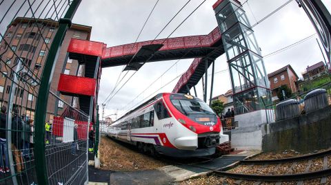 Vías del tren en Corvera