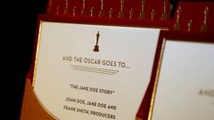 Ejemplos de los sobres que anunciaran los ganadores de los Oscar el próximo domingo 2 de marzo