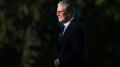 El primer ministro brit�nico, Keir Starmer, durante la reuni�n de ayer del G7.