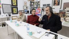 Mor�n, Sande e Fern�n Vello, na presentaci�n