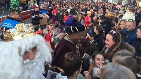 Los Reyes Magos, en el muelle de Curuxeiras (Ferrol)