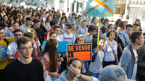 Protesta en las calles de A Coru�a