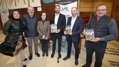 Presentacin, ayer en Vimianzo, del libro Las 10.000 hijas de Irene. Cien aos de ftbol femenino en Galicia