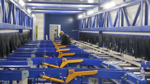 Instalaciones de la fábrica digital de bloques en construcción