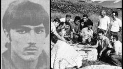 A la izquierda, Dom�nguez cuando cometi� el robo, en 1977. A la derecha, recuperaci�n de parte de las reliquias