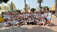 Una excursi�n de Capuchino con el CPI O Feal a un parque de atracciones